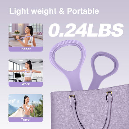 LEXI Figure 8 Resistance Bands for Women Men 8 Shaped Silicone Material Original Stretch Band for Arms Chest Expander Yoga Gym Fitness Home Workout Quick Effective Workouts Ergonomic Design Skin Friendly Portable Full Body Toning